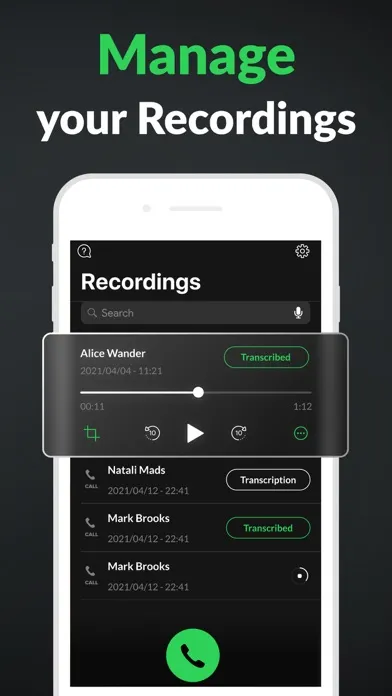 Call Recorder for iPhone. سکرین شاٹس