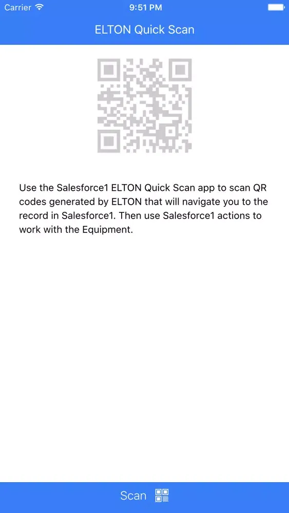 Ảnh chụp màn hình của ELTON Quick Scan