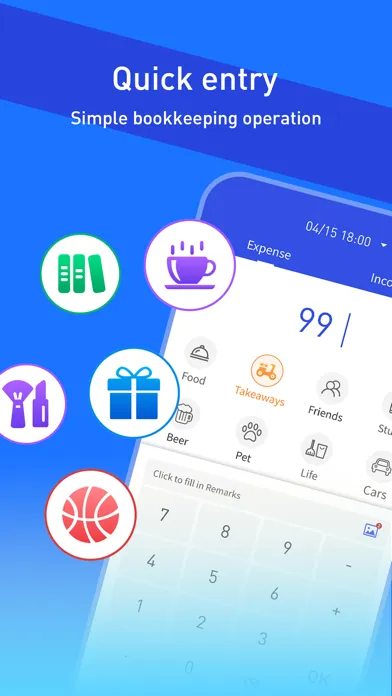 Capturas de tela do Life Ledger - Account Tracker