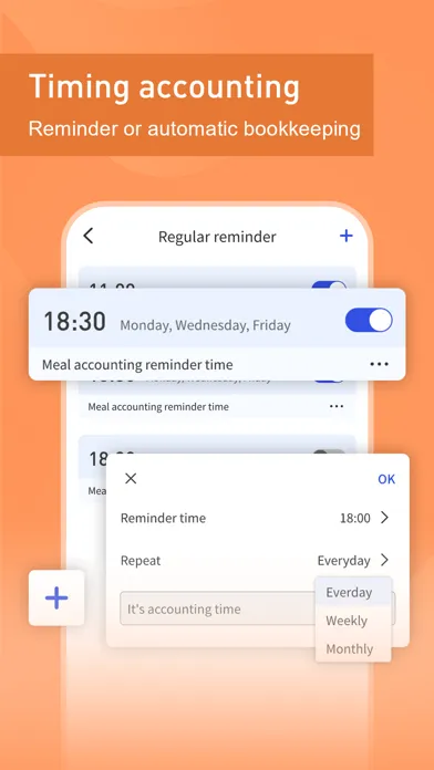 Capturas de tela do Life Ledger - Account Tracker