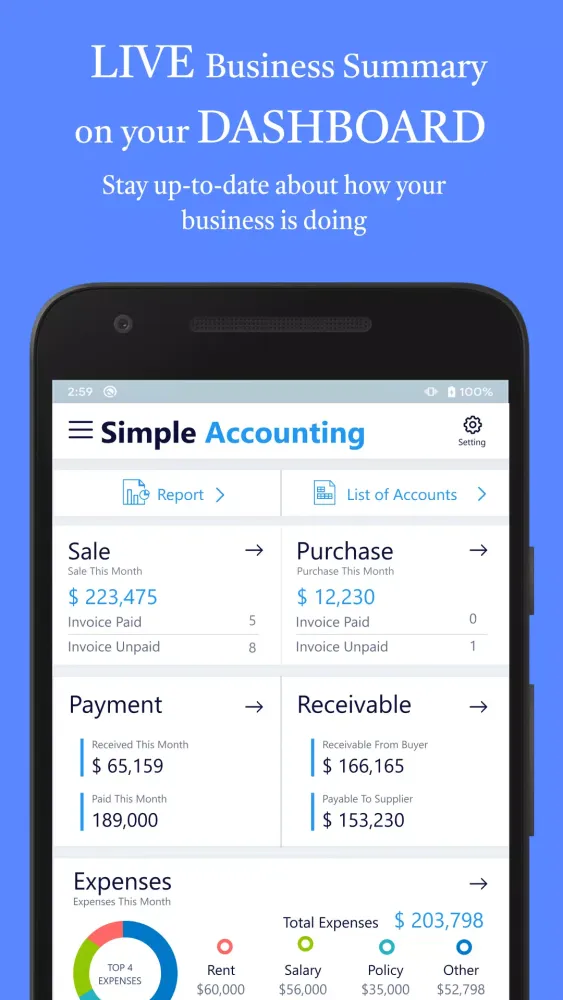 Accounting Bookkeeping Screenshots
