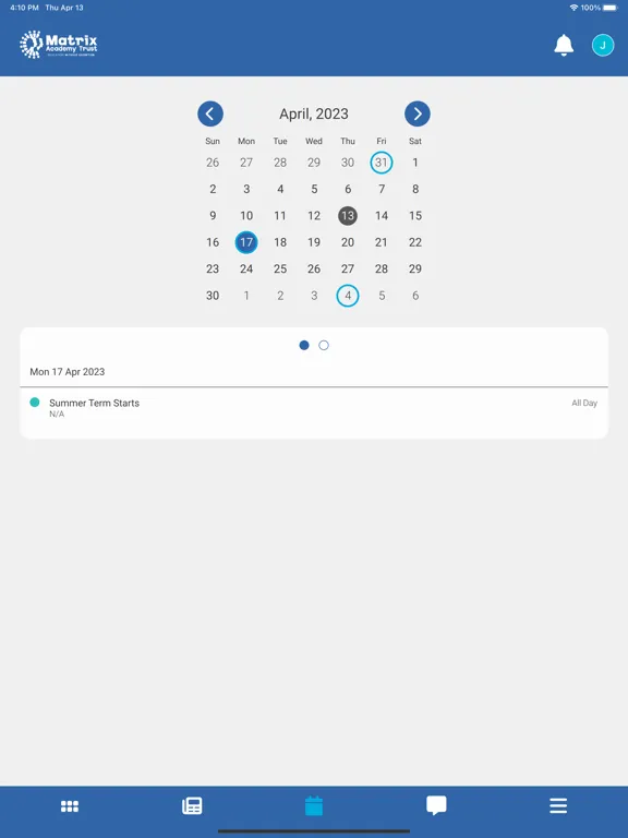 Screenshot di Matrix Academy Trust iPad 