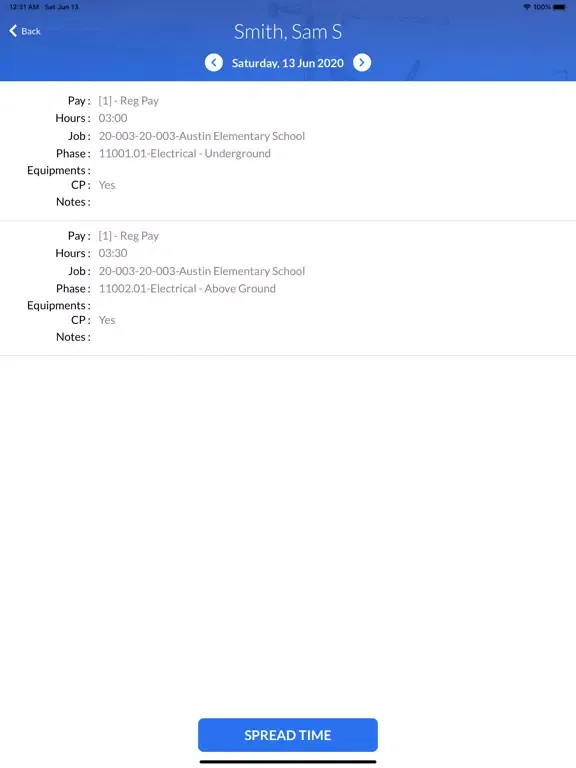 AB TimeClock 400 iPad 應用截圖