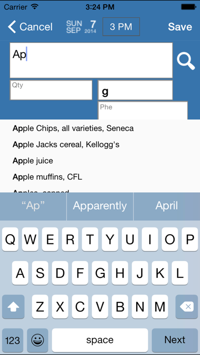 AccuGo for PKU Screenshots