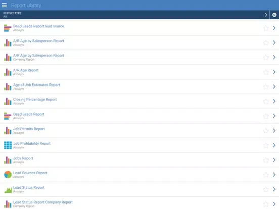 Acculynx Reports Plus iPad  スクリーンショット