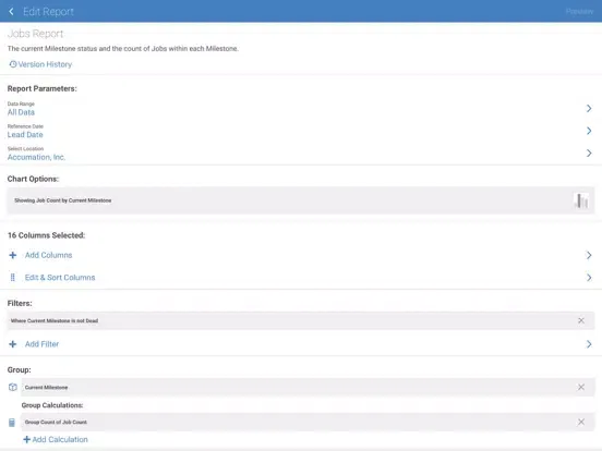 Acculynx Reports Plus iPad  スクリーンショット