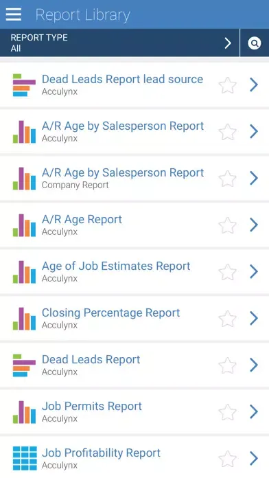 Acculynx Reports Plus スクリーンショット