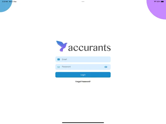 Accurants Business Management iPad  Screenshots