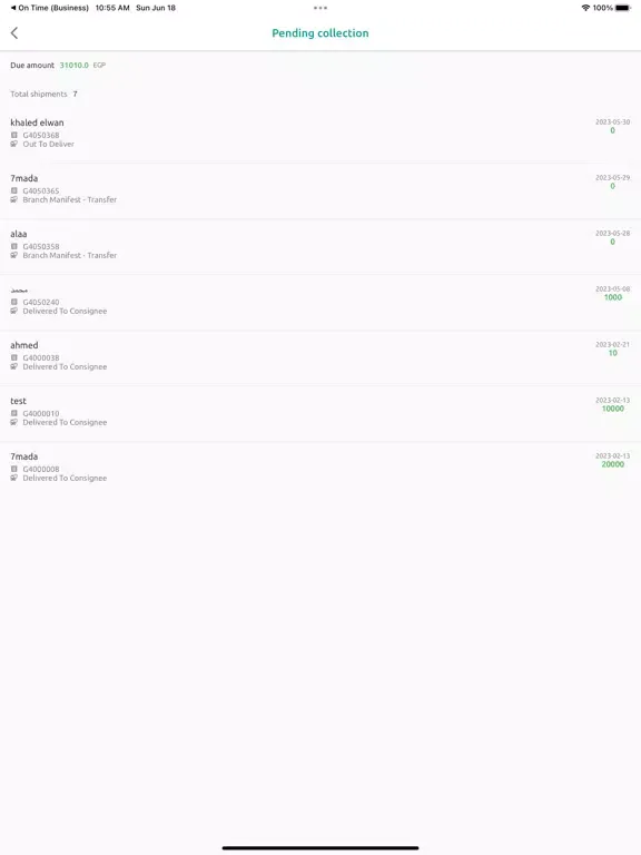 On Time Delivery Captain iPad  Ekran Görüntüleri