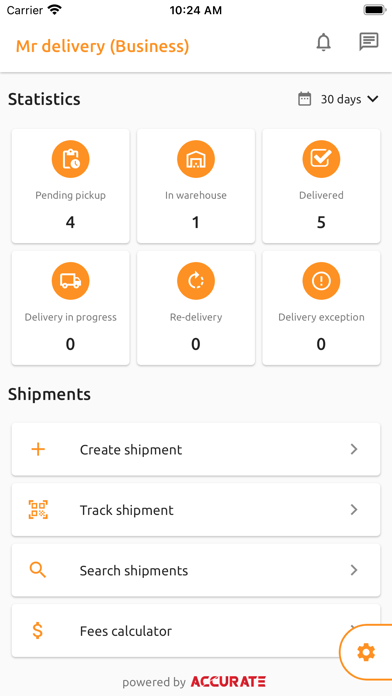 Screenshot di Mr Delivery Business