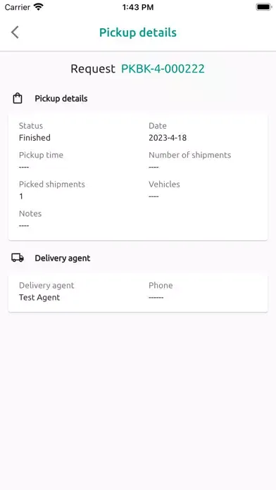 Tangkapan layar Q Express (Business)