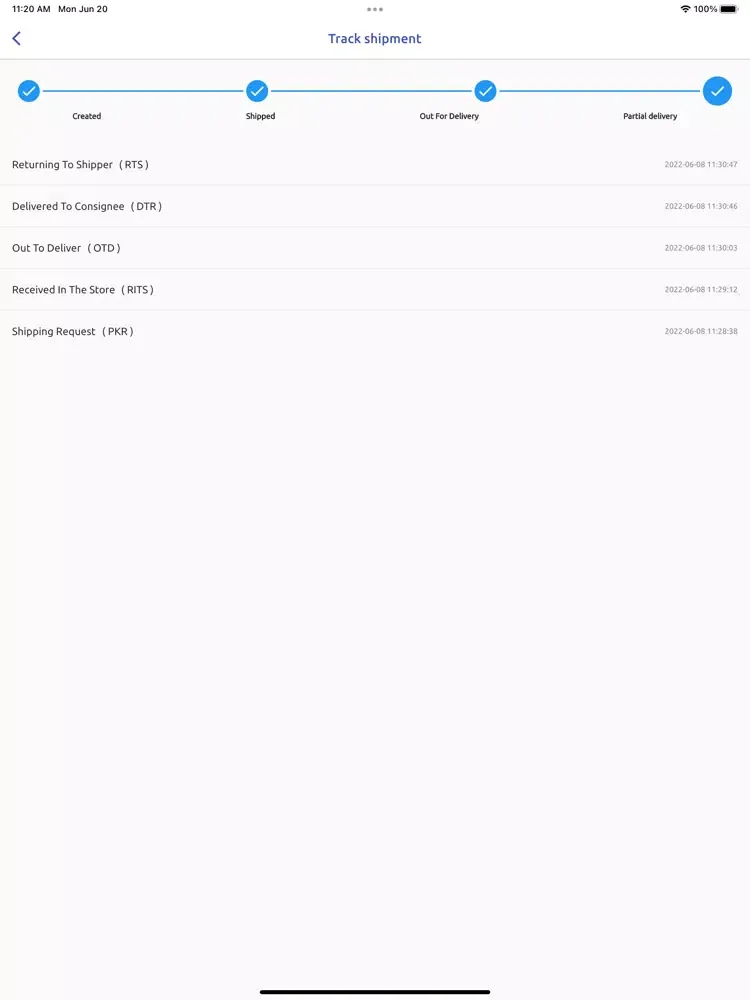 Target Logistics Business iPad  スクリーンショット