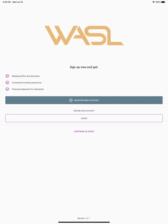 Capturas de pantalla de Wasl Delivery Business iPad 