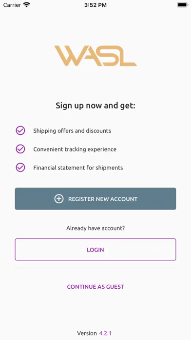 Capturas de pantalla de Wasl Delivery Business