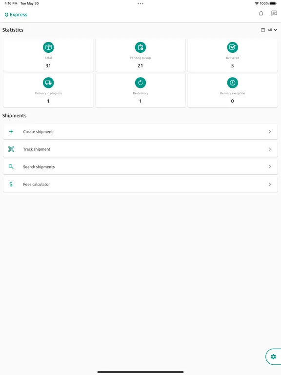 Q Express iPad  Screenshots