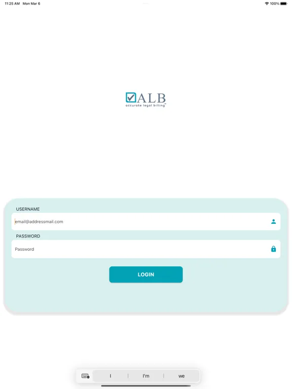 Zrzuty ekranu Accurate Legal Billing 1.0 iPad 
