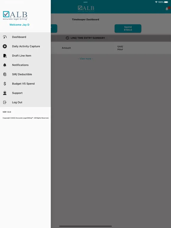 Zrzuty ekranu Accurate Legal Billing 1.0 iPad 