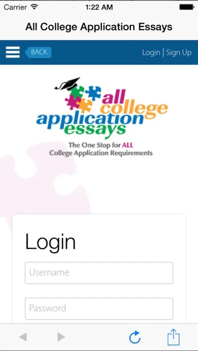 Tangkapan skrin ALL COLLEGE APPLICATION ESSAYS