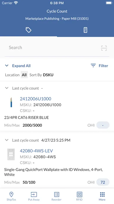 Accu-Tech Mobile Inventory Screenshots