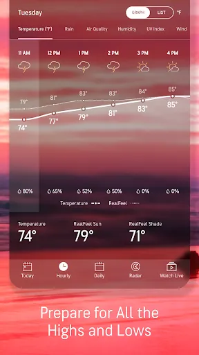 AccuWeather: Weather Radar 스크린샷