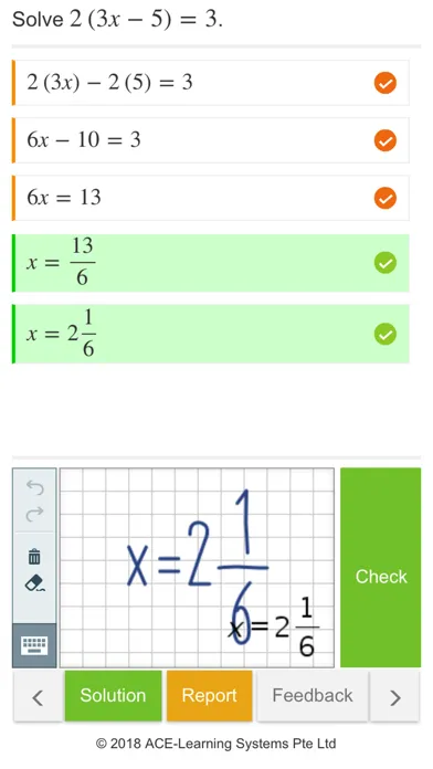 Math StepByStep AutoGrading Screenshots