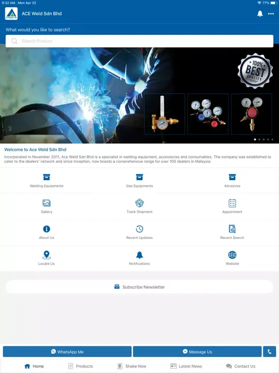 ACE Weld Sdn Bhd iPad  Ekran Görüntüleri
