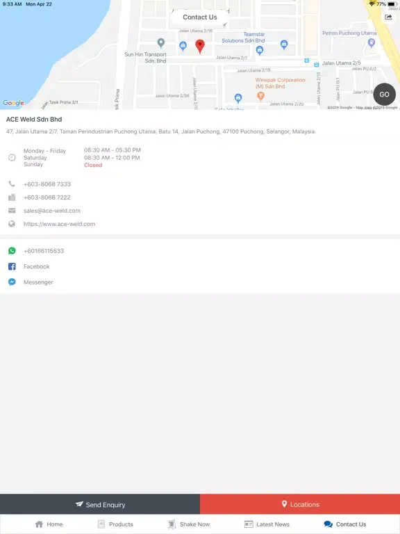 ACE Weld Sdn Bhd iPad  Ekran Görüntüleri