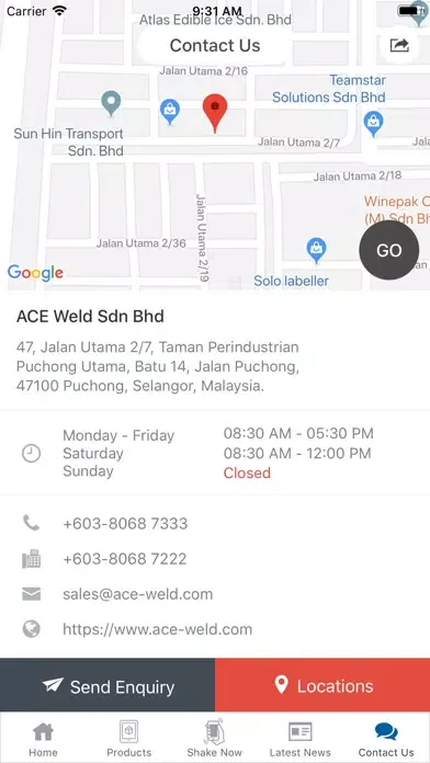 ACE Weld Sdn Bhd Ekran Görüntüleri