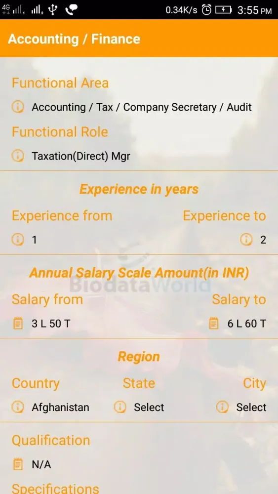 BiodataWorld Screenshots