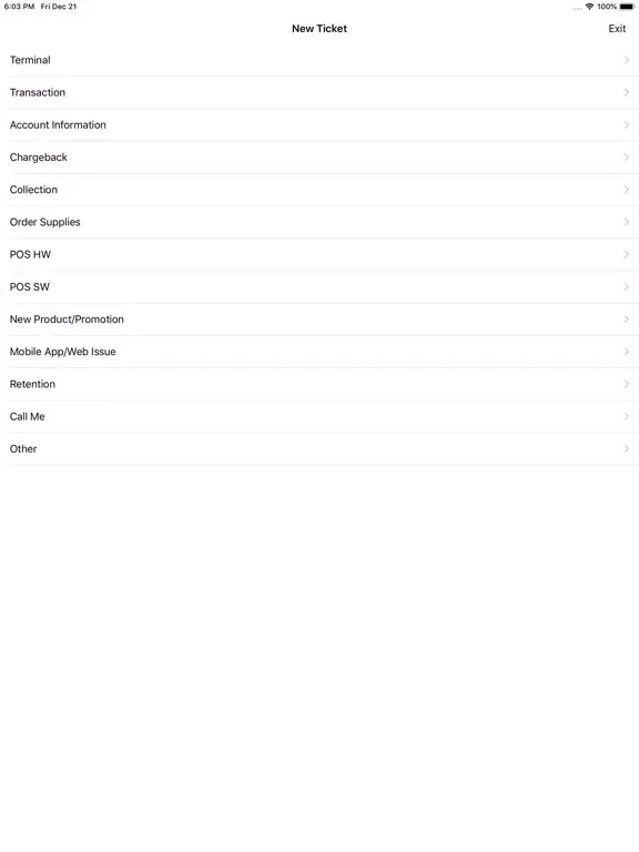 Capturas de pantalla de ACE Merchant iPad 