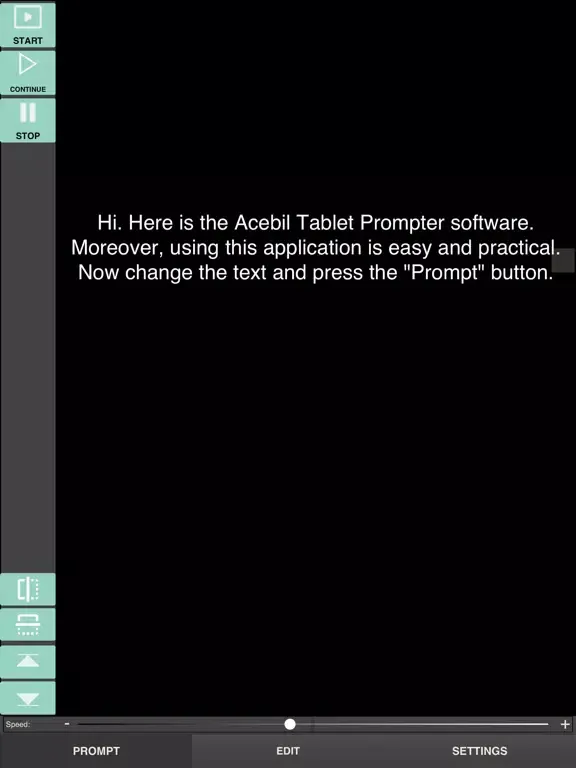 Acebil Tablet Prompter iPad  Screenshots