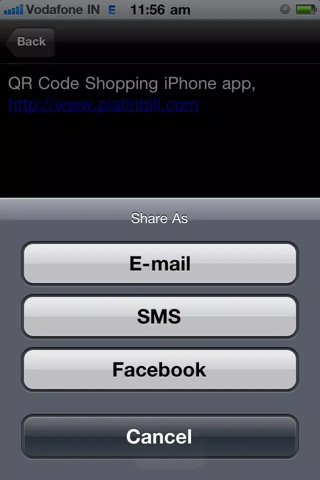 Captures d'écran de QRCode Shop