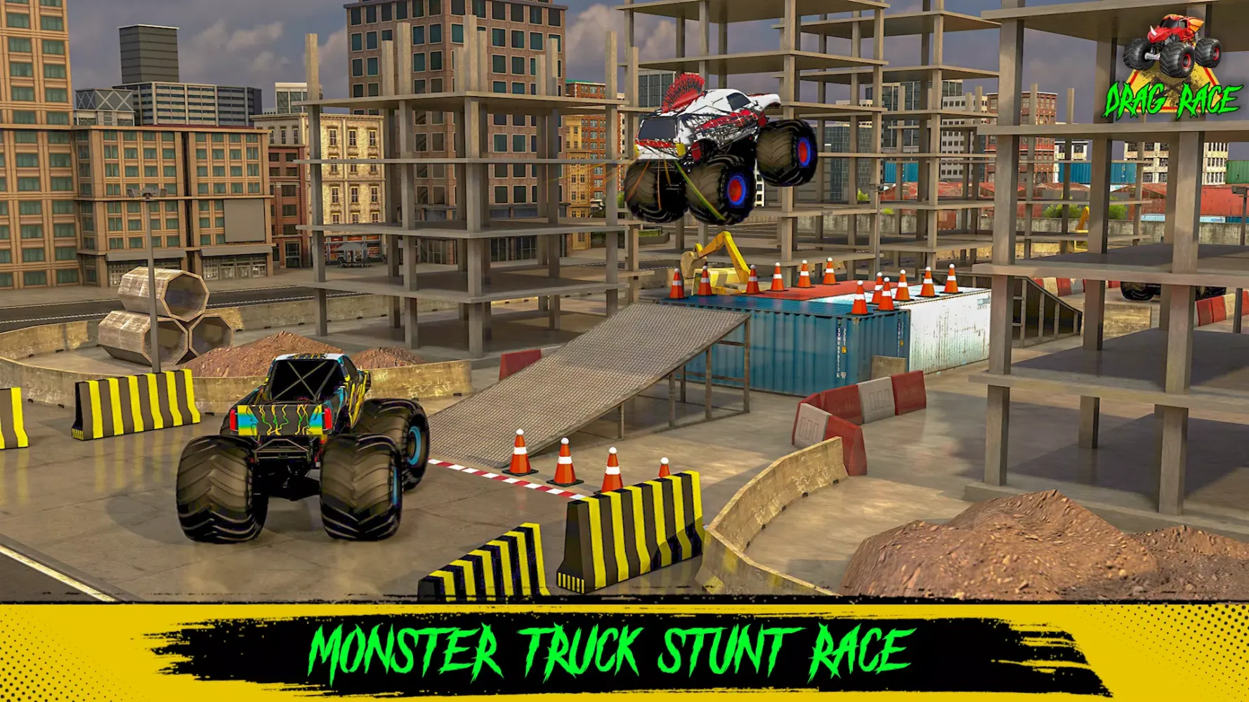 Ảnh chụp màn hình của Monster Trucks Muddy Drag Race