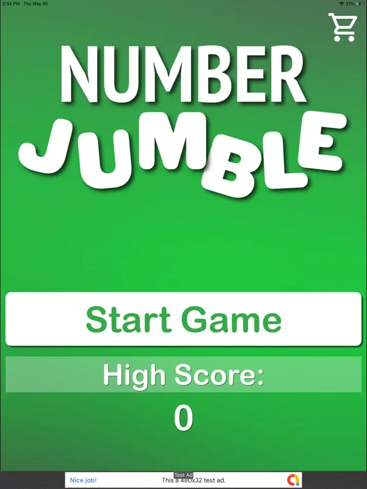 Number Jumble - Focus Grid iPad 应用截图