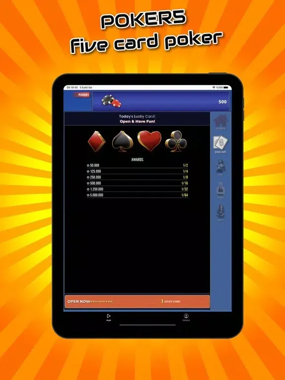POKER5: Five Card Poker iPad  स्क्रीनशॉट