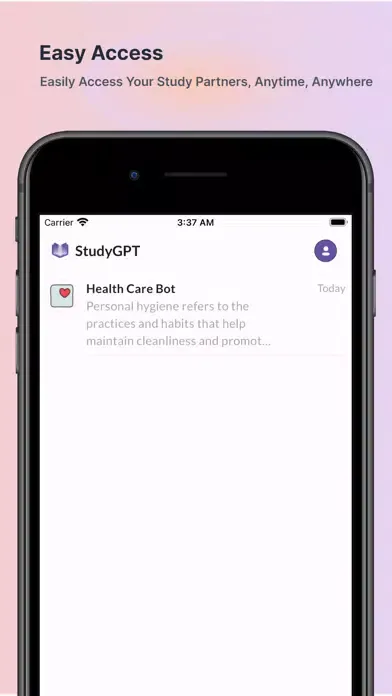 Zrzuty ekranu StudyGPT: AI Study Companion