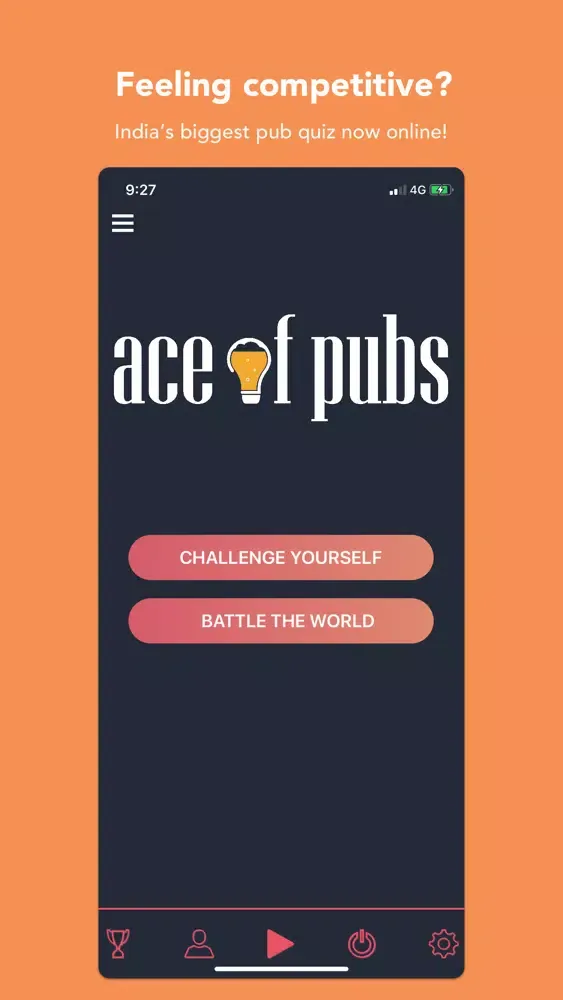 Capturas de tela do Ace of Pubs Quizzing App