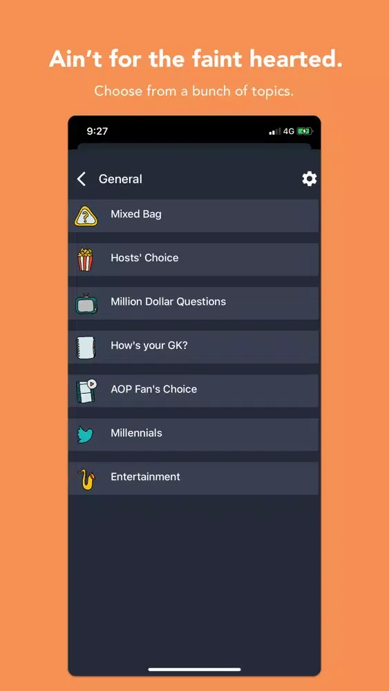 Capturas de tela do Ace of Pubs Quizzing App