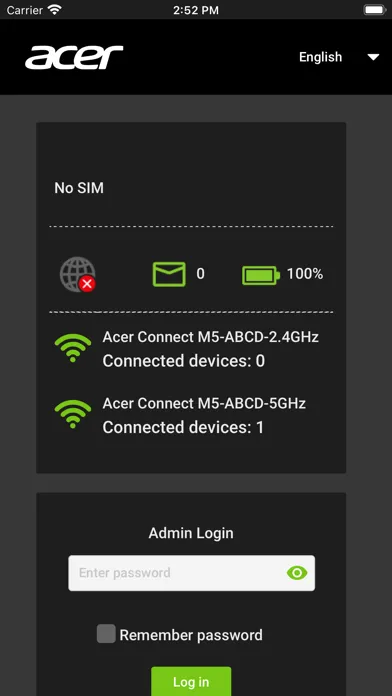 Acer Connect M5 Screenshots