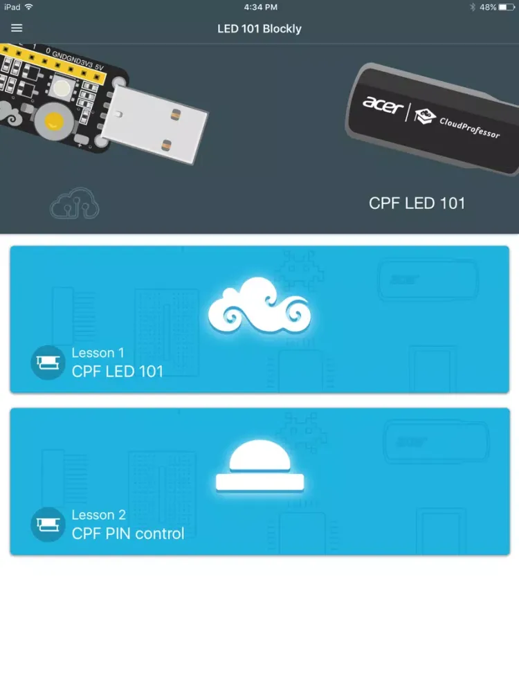 CPF LED101 Blockly iPad  স্ক্রিনশট