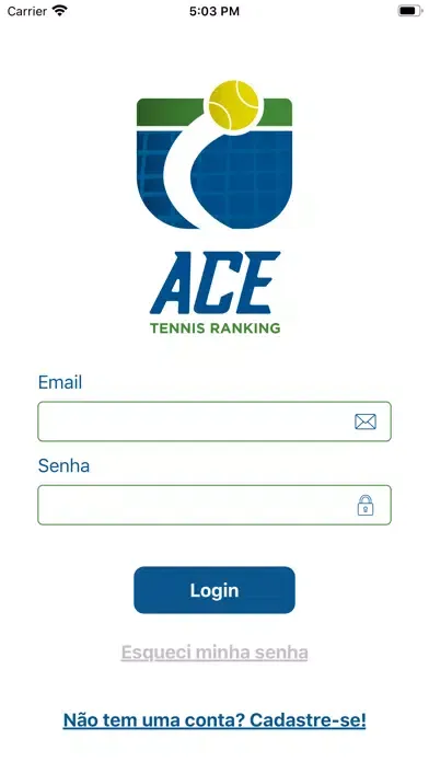 Tangkapan layar Ace Tennis Ranking