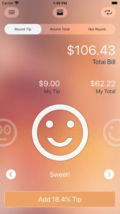 Ez Bill - Tip Calculator Screenshots
