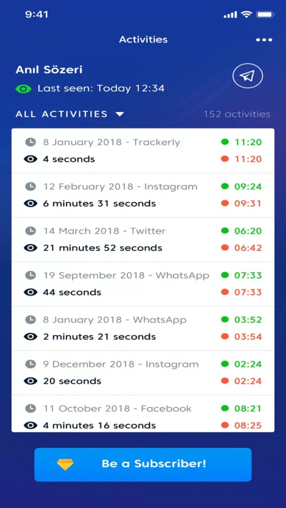 Скриншоты Trackerly - Online Tracker