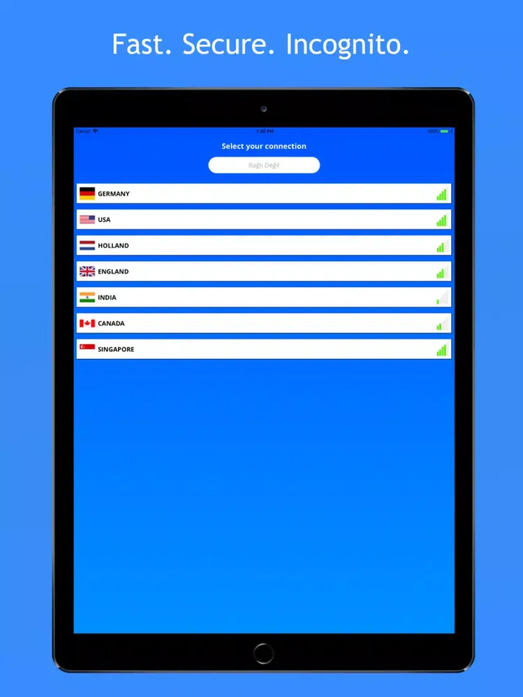Capturas de tela do VPN Fast - Master Secure Proxy iPad 