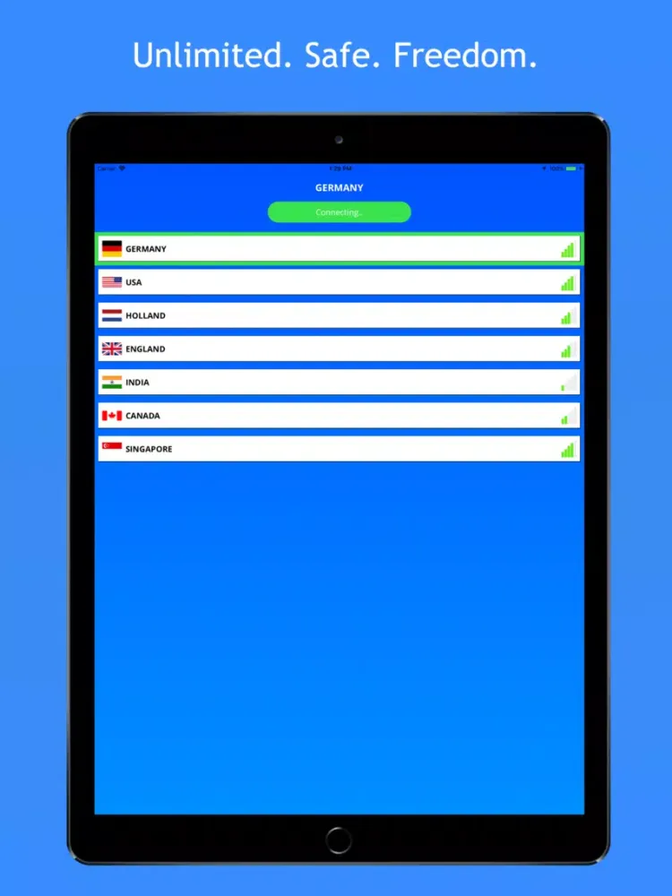Capturas de tela do VPN Fast - Master Secure Proxy iPad 