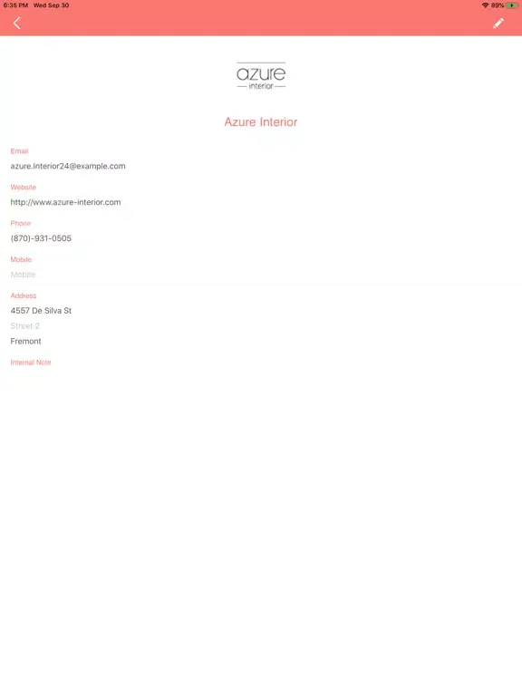 ASPL CRM (Odoo V13) iPad  스크린샷