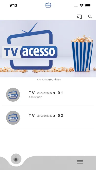 Captures d'écran de TV acesso