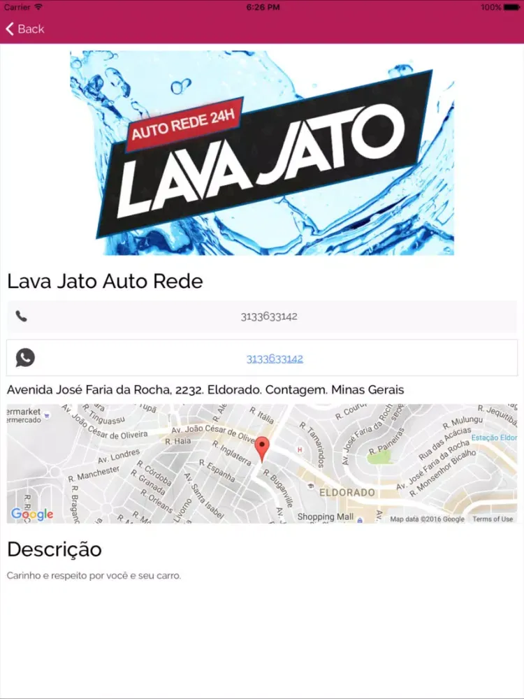 Auto Rede 24H iPad  Screenshots