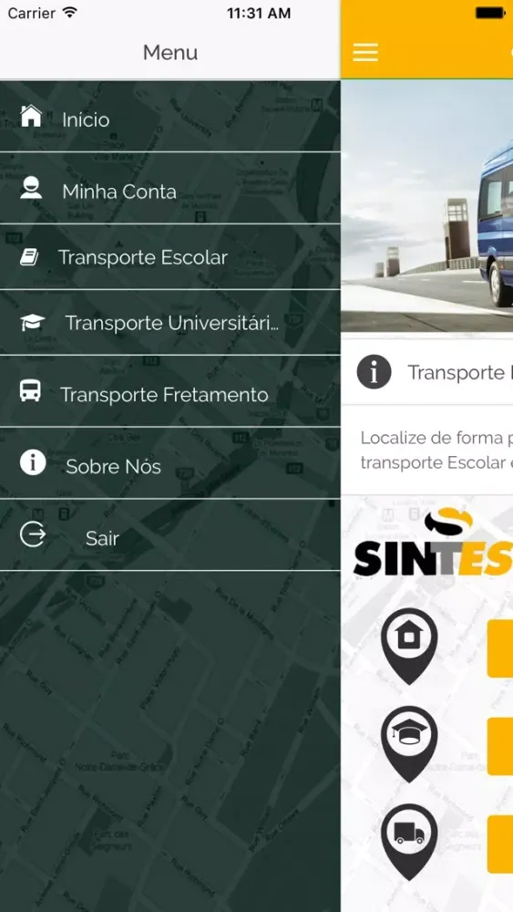 Ảnh chụp màn hình của Quero Transporte