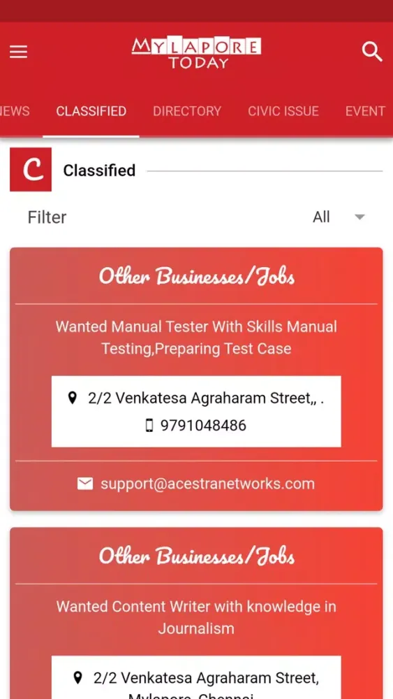 MylaporeToday Screenshots